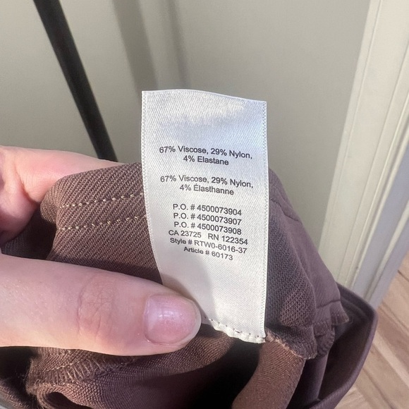 The Group Babaton Aritzia Greer Pants pull on leggings pants mauve caban small - Picture 5 of 5